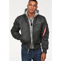 Bomberjacke ALPHA INDUSTRIES "MA-1 D-TEC" Gr. XXL, schwarz (03 black) Herren Jacken Übergangsjacken