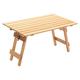 WANWEN Folding Camping Tables, Outdoor Solid Wood Table Portable Picnic Table Self-driving Tour Barbecue Small Table Windowsill Small Coffee Table (Color : B) little surprise