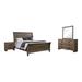 CDecor Home Furnishings Branson Weathered Oak 4-Piece Bedroom Set Wood in Brown | 55 H x 64.5 W x 95.75 D in | Wayfair 222738Q-S4