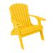 Rosecliff Heights Adirondack Chair in Yellow | 37 H x 32.5 W x 32 D in | Wayfair E1E2AD09F76344F7921776D37D0BF4AC