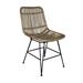 Bay Isle Home™ Valetta Patio Dining Side Chair Wicker/Rattan in Brown | 32.7 H x 17.5 W x 22.5 D in | Wayfair C1BB8A9E2EE44C71AB3AA58C1A3E80C7