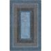 Blue/Gray 60 x 40 x 0.5 in Living Room Area Rug - Blue/Gray 60 x 40 x 0.5 in Area Rug - Ebern Designs Worren Braided Print Home Indoor Area Rug For Living Room Decor, Dining, Kitchen Rug, Or Bedroom Mat, Blue | Wayfair