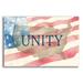 The Holiday Aisle® USA Unity by Cindy Jacobs - Unframed Textual Art Plastic/Acrylic | 12 H x 16 W x 0.13 D in | Wayfair