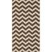 Brown/White 60 x 31 x 0.25 in Area Rug - George Oliver Indoor/Outdoor Waterproof Easy Cleaning Patio Backyard Mudroom Area Rug 1 Dark Brown Cotton | Wayfair