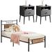 Trent Austin Design® Gosport 3 Piece Bedroom Set Set Of 3 Wood/Metal in Brown | 43.7 H x 41.2 W x 78.4 D in | Wayfair