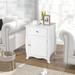 Red Barrel Studio® Damasco 1 - Drawer Nightstand in White Wood in Brown/White | 24 H x 18 W x 14 D in | Wayfair 8345DA8BD3DF449C8208337E201CB75F