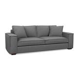 AllModern Fion 88" Square Arm Sofa w/ Reversible Cushions Polyester in Brown | 33 H x 88 W x 42 D in | Wayfair 8BA2084ECD47450AA9D1F37201982623