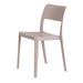 Brayden Studio® Alaycia Stacking Patio Dining Side Chair Plastic/Resin/Plastic/Acrylic/ in Brown | 30.5 H x 20 W x 17 D in | Wayfair