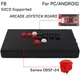 F8-PC tous les boutons Hitbox Style Arcade Joystick Game Contrmatérielle pour PC Sanwa OBSF-24 30