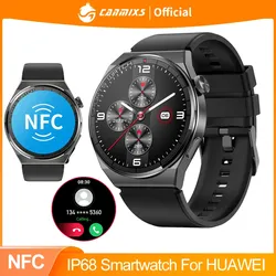 CanMixs Montre connectée NFC pour hommes Smartwatch For HUAWEI avec appels Bluetooth Assistant