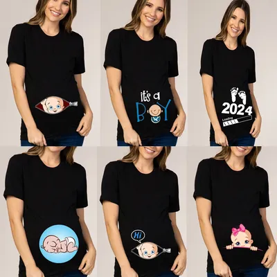 T-shirt imprimé pour femme enceinte vêtement amusant pour annonce de grossesse nouvelle