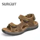 SURGUT – Sandales de plage pour homme en cuir de haute qualité pointures 38 à 48 nouvelle mode