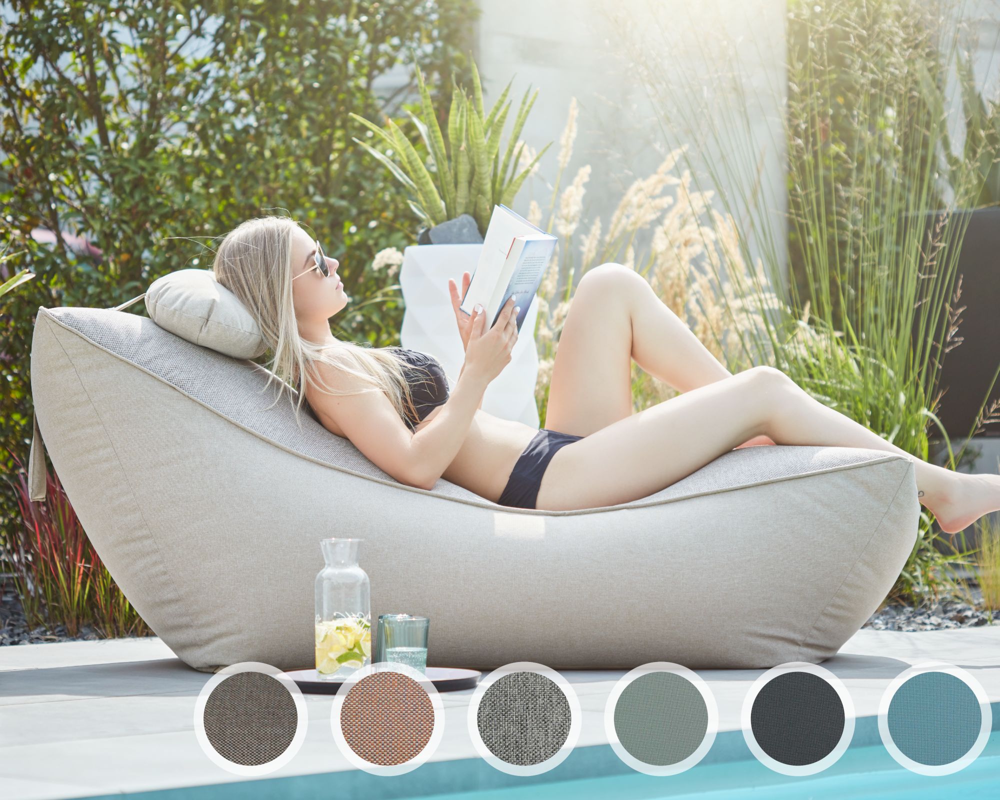 Sitting Bull »FLOW« Outdoor Liege PG2 SEINE 344 taupe