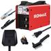 Portable IGBT Welding Machine with Electrode Holder and Earth Clamp - Red - 10" x 4" x 7" (L x W x H)