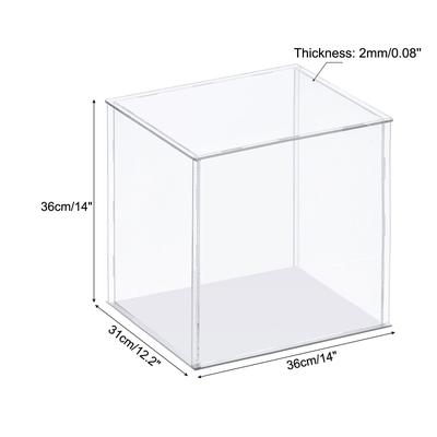 Display Case, Acrylic Box Assemble Dustproof Showcase for Collectibles - Clear