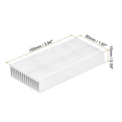 Electronic Cooler Aluminium Heatsink for CPU Silver Tone