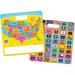 U.S. Map/Flags Smart Poly Busy Board