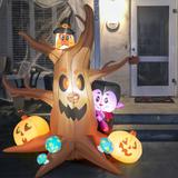 Costway 6ft Inflatable Halloween Dead Tree with Pumpkin Blow up Ghost - See Details