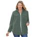 Plus Size Women's Berber Jacket by Woman Within in Pine (Size 20 W)