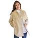 Plus Size Women's Berber Jacket by Woman Within in Natural Khaki (Size 38 W)