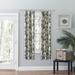 Wide Width Madison Floral- Multi Colored Jacobean Floral- Tailored Panel Pair by Ellis Curtains in Blue (Size 56" W 84" L)