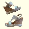 Coach Shoes | Coach Mendez Wedge Sandal | Color: Cream | Size: 6.5