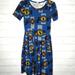 Lularoe Dresses | Lularoe Small Aztec Amelia Dress | Color: Blue/Yellow | Size: S