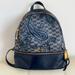 Michael Kors Bags | Michael Kors Backpack | Color: Blue/Gold | Size: Os