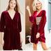 Anthropologie Dresses | Anthropologie Amadi Greta Velvet Tunic Dress | Color: Purple/Red | Size: M