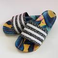 Adidas Shoes | Adidas Adilette Womens Slide Sandals | Color: Black/Blue | Size: 8