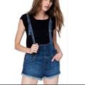 Free People Pants & Jumpsuits | Free People Strappy Denim Jean Shortalls Size 26 | Color: Blue | Size: 26