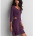 American Eagle Outfitters Dresses | Aeo Purple Dress With Small Cut Outs In Sides | Color: Purple | Size: M