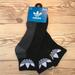 Adidas Underwear & Socks | 3 Pair Adidas Black White Logo Quarter Length Sock | Color: Black/White | Size: Os