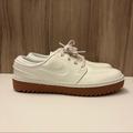 Nike Shoes | Nike Janoski G Sail Gum Leather Spikeless Golf Shoes Men's Size 7.5 At4967-101 | Color: Cream | Size: 7.5
