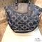 Coach Bags | Coach Navy, White, Teal Chanel Styled “C” Pattern Shoulder & Handled Bag F-25183 | Color: Blue/Silver | Size: Medium-Large