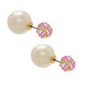 Kate Spade Jewelry | Kate Spade Dainty Sparklers Reversible Pearl Marmalade Earrings | Color: Pink/White | Size: Os