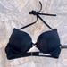 Victoria's Secret Swim | 32b Halter Bombshell Add 2 Cups Swimsuit Black Bikini Swim Top New | Color: Black | Size: 32b