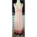 Anthropologie Dresses | Anthropologie Velvet Trim Midi Slip Dress M | Color: Pink | Size: M