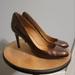 Coach Shoes | Coach Red Brown Patent Leather Heels Size 7 | Color: Brown/Red | Size: 7