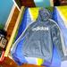Adidas Jackets & Coats | Adidas Men's Essentials Fleece 3-Stripes Hoodie Light Blue, Size Us Medium. | Color: Blue/White | Size: M