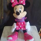 Disney Toys | Disney Minnie Mouse 18in Stuffed Animal Plush Toy In Pink Polka Dot Dress | Color: Pink | Size: Osbb