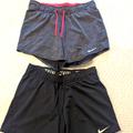 Nike Shorts | 2 Pairs Euc Nike Gym Shorts Size Xs | Color: Black/Gray | Size: Xs