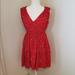 Madewell Dresses | Madewell Rosebud Floral Flirty Red Mini Dress | Color: Black/Red | Size: Xxs