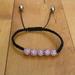 Anthropologie Jewelry | Anthropologie Pink Adjustable Bracelet | Color: Black/Pink | Size: Os