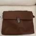 Coach Bags | Coach Beckett Saddle Flap Leather Brief - Nwt | Color: Brown | Size: 11 1/2 Inches Height 15 1/2 Inches Length