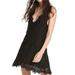 Free People Dresses | Free People Women’s Heart In Two Sleeveless Black Lace Mini Dress Size S Nwt | Color: Black | Size: S