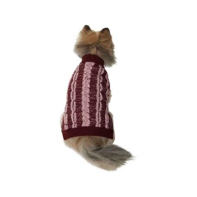 Frisco Multi Cable Dog & Cat Sweater, Pink, XX-Large