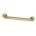 "Kingston Brass DR514167 Meridian 16"" x 1-1/4"" O.D Grab Bar, Brushed Brass - Kingston Brass DR514167"