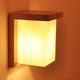 Groofoo - Applique Murale Décorative en Bois Massif Lampe Murale Moderne pour Chevet Salon Escalier