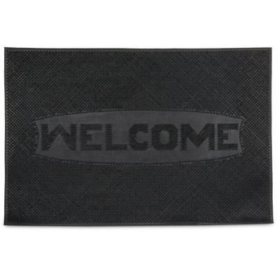 Relaxdays Fußmatte WELCOME, BxT: 60x40 cm, 100% Gummi, Anti-Rutsch, Schmutzfangmatte, Outdoor Image